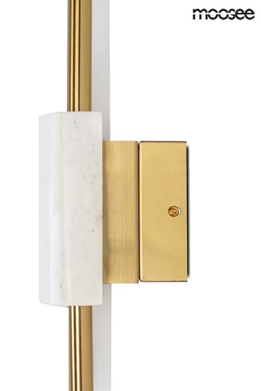 Lampa Ścienna EVANS Biały/Złoty