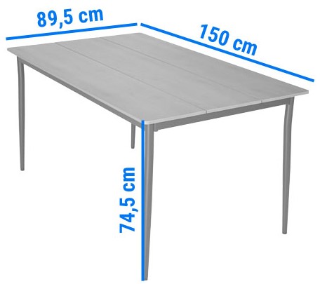 Zestaw Ogrodowy Jadalniany VICTORIA 6-Osobowy Czarny