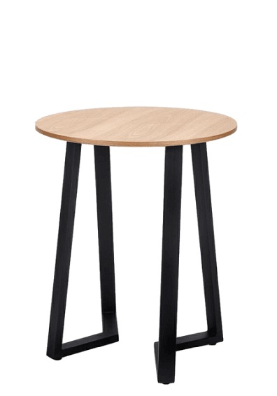 Stół Okrągły MODESTO TAVOLO fi80 Dąb/Czarny