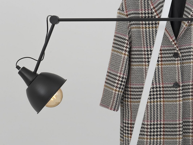 Lampa Wisząca Coben Wide 17x65x100 Czarny