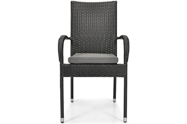 Zestaw Ogrodowy MALAGA z Technorattanu 8 Osobowy Czarny