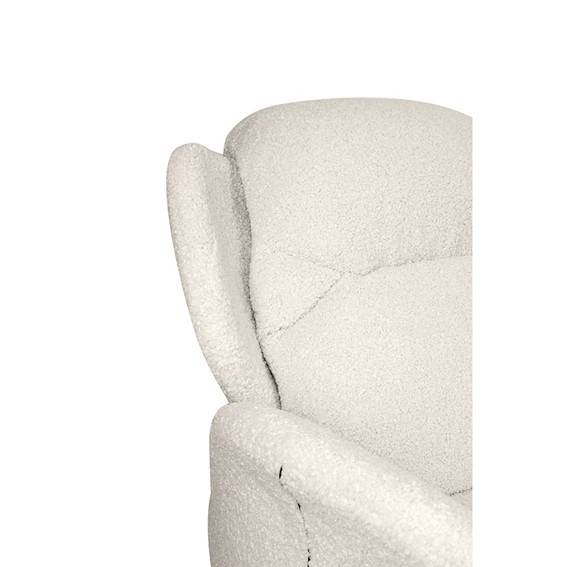 Fotel Obrotowy TAPE TEDDY Biały/Czarny