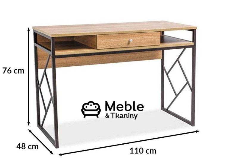 Biurko TABLO B Ciemny Brąz/Dąb