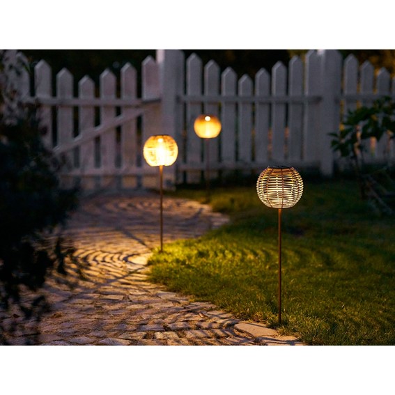 Lampion Ogrodowy CARLISLE 70cm Brązowy