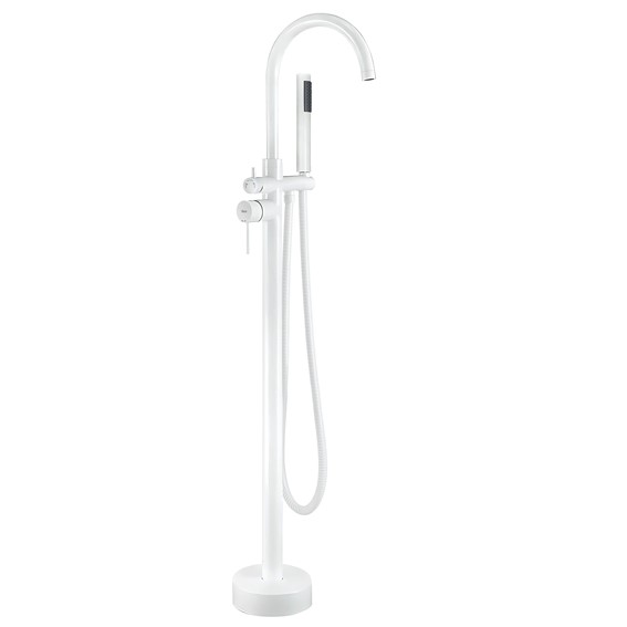 Bateria Wannowa Podłogowa LUNGO Biały