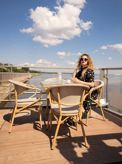 Stół CAFE BISTRO PARIS 70 Brązowy