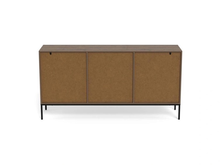 Komoda PALMDALE 158 cm Dąb Dymiony/Czarny