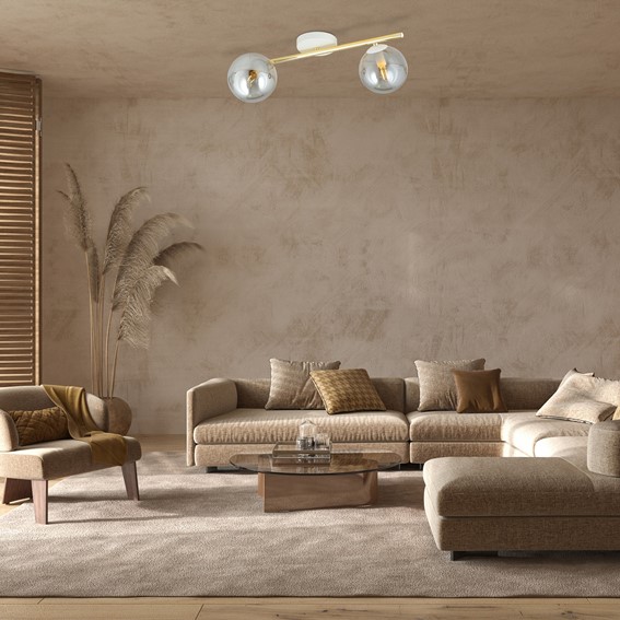 Lampa Sufitowa SPLENDI 2 Biały/Grafitowy