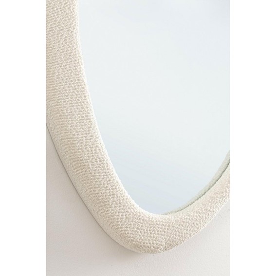 Lustro Ścienne BOUCLE 59x90 cm Biały