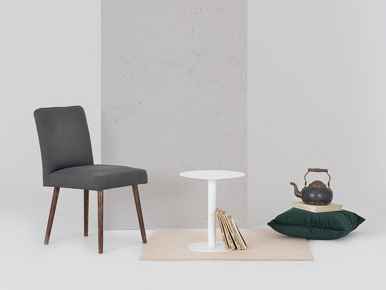 Stolik Kawowy OSCAR METAL 40 Biały