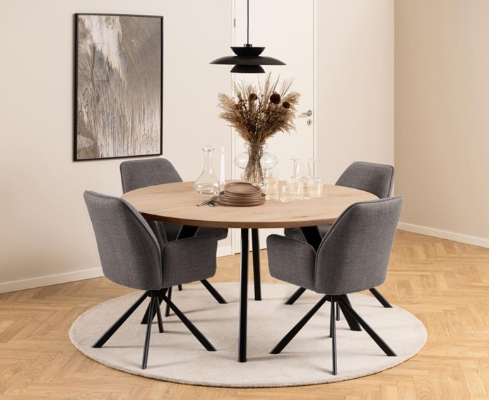 Krzesło GLENDA Basel 34 Szary Jasny