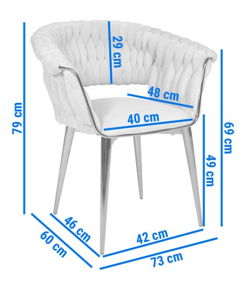 Krzesło IRIS LUX Welur Złoty/Różowy