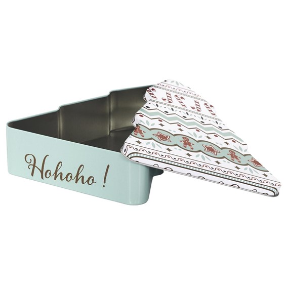 Metalowe Pudełko Świąteczna Choinka Zielone