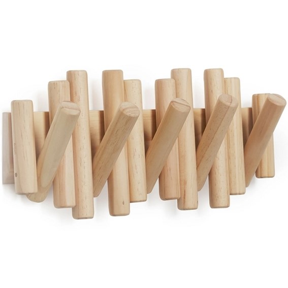 Wieszak na Ubrania PICKET RAIL Naturalny