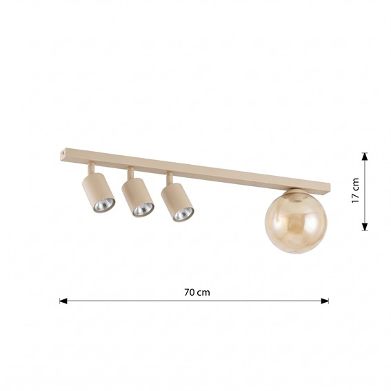 Lampa Sufitowa BASTER 4 Beżowy