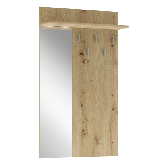 Wieszak z Lustrem LIMA PR-1 Dąb Artisan