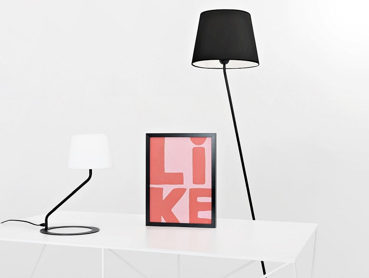 Lampa Podłogowa Shade Floor 35x50x150 Czarny