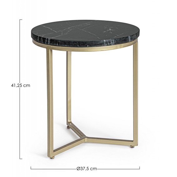 Stolik Kawowy PRESCOTT fi37,5 Czarny