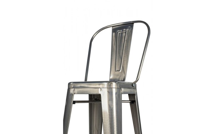 Krzesło Barowe TOWER BIG BACK 76 Szary