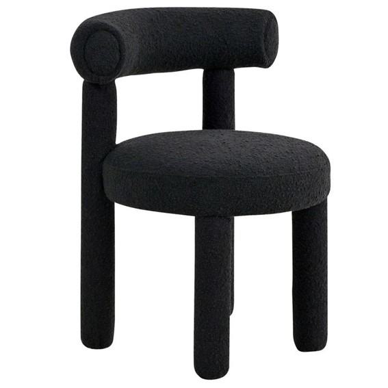 Krzesło LEITH LET77BLK Czarny