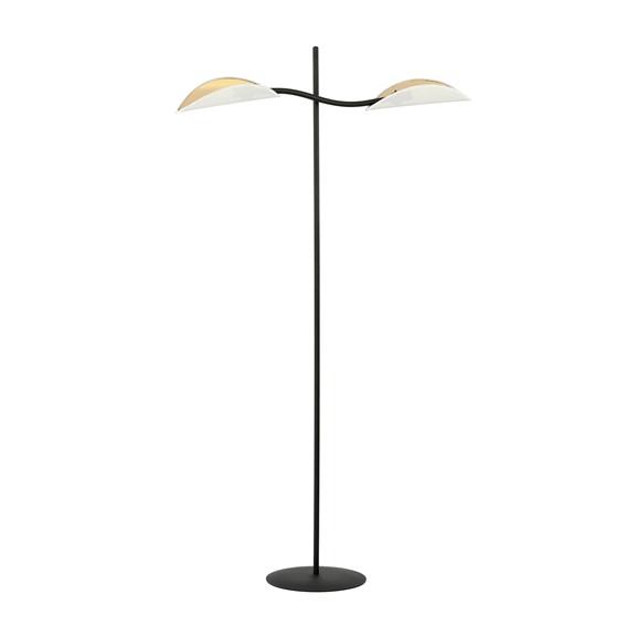 Lampa Podłogowa LOTUS LP2 Biały/Złoty