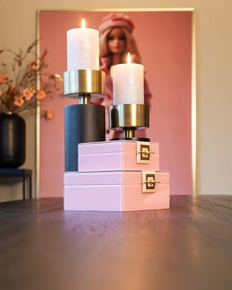 Pojemnik na Biżuterię BODINE S Różowy