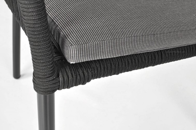 Zestaw Ogrodowy Jadalniany VICTORIA 6-Osobowy Czarny