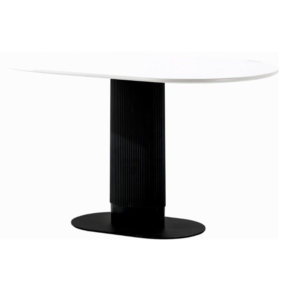 Stół MAXIM 120x70cm Biały/Czarny