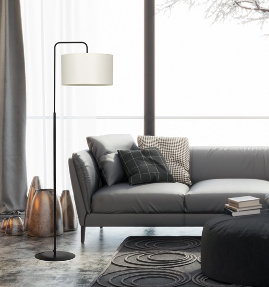 Lampa Podłogowa TRAPO LP1 Czarny/Ecru