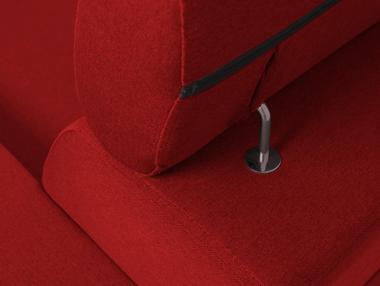 Narożnik Rozkładany Atlantica P 250x160 Krwista Czerwień/Orzech