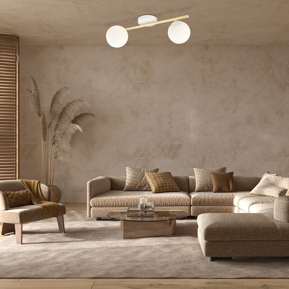 Lampa Sufitowa SPLENDI 2 Biały/Opal