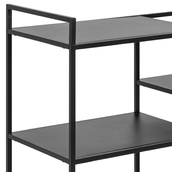 Konsola Wózek na Kółkach NEWCASTLE Czarny