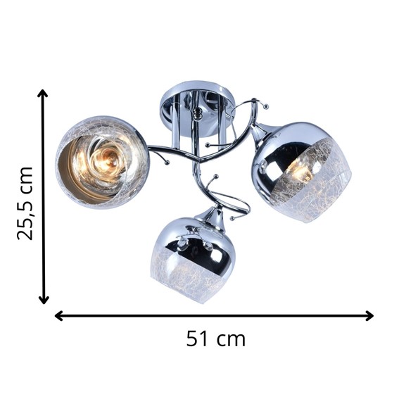 Żyrandol OLMI 3 Chrom