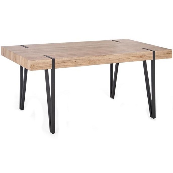 Stół Yohann 90x170x76 Dąb San Remo/Czarny