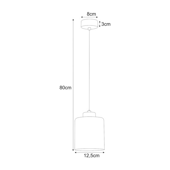 Lampa Wisząca LUNA K-5525 Czarny/Grafitowy/Srebrny