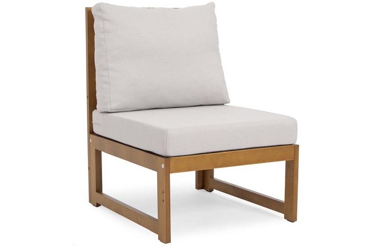 Sofa Ogrodowa MALTA 3-Osobowa Brązowy/Szary