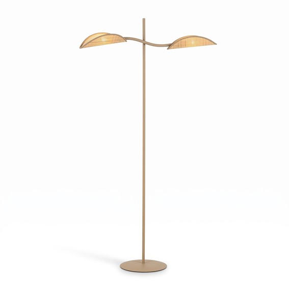 Lampa Podłogowa LOTUS LP2 Beżowy/Rattan