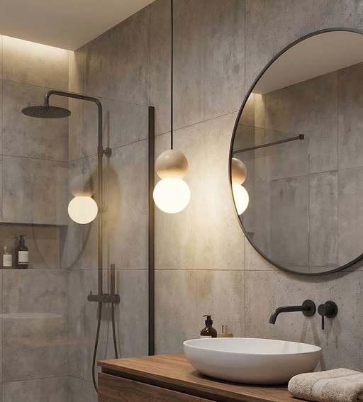 Lampa Wisząca LOOP 1 Czarny