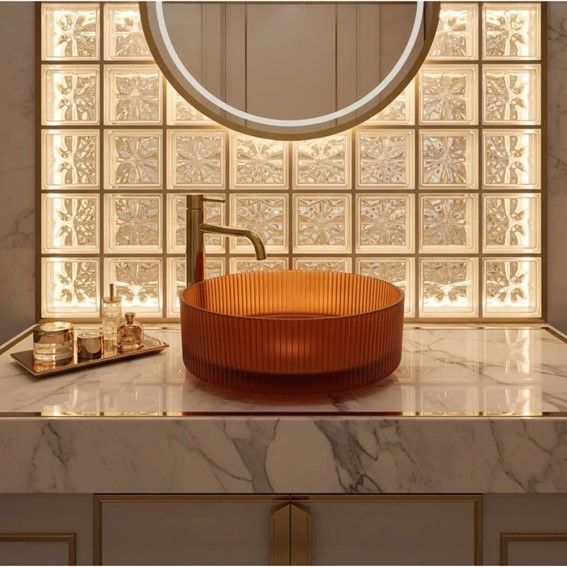 Umywalka Nablatowa SURI Brązowy