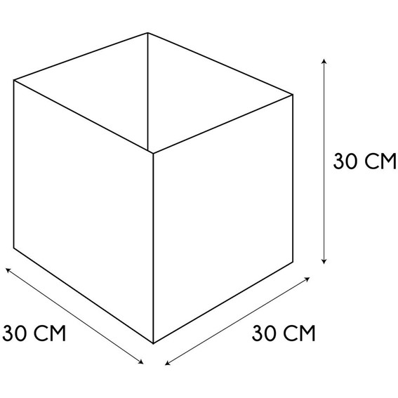 Pudełko do Regału 30x30cm BRAID Beżowy