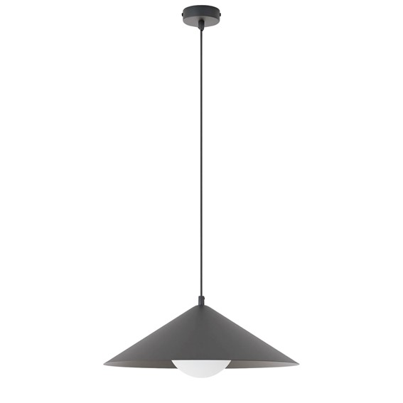 Lampa Wisząca MONO 1M Czarny/Opal