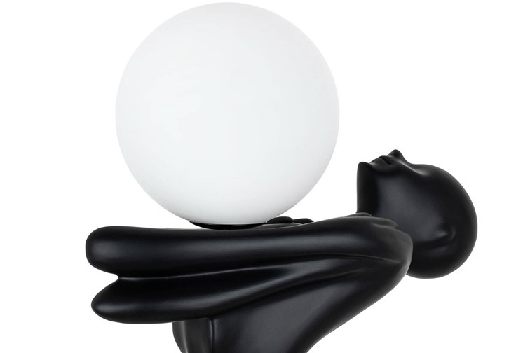 Lampa Podłogowa HUMAN MOON Włókno Szklane/Szkło