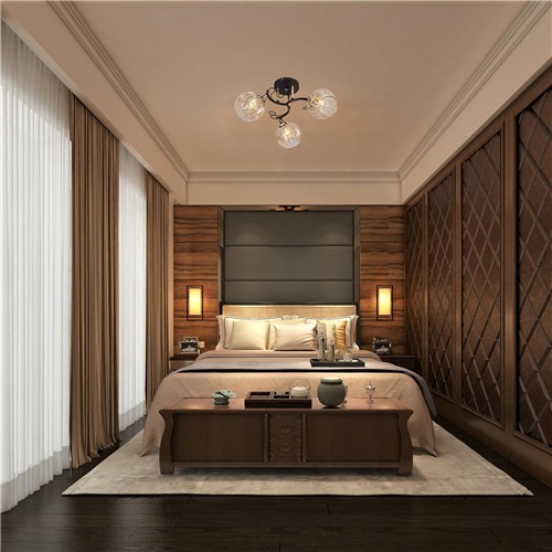 Żyrandol PROWANSO 3 Czarny/Złoty