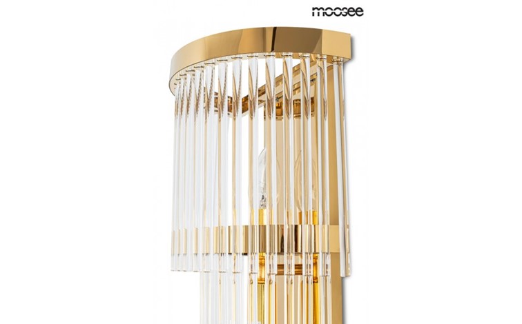 Lampa Ścienna ESTRO Złoty/Transparentny