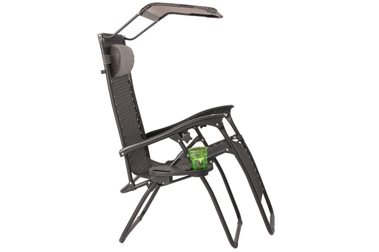 Leżak Ogrodowy z Daszkiem Zero Gravity Aruba Grafit