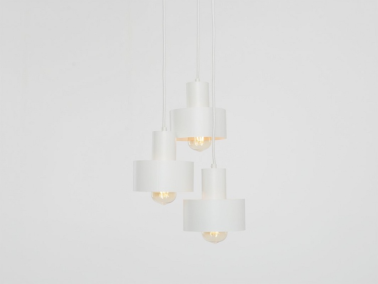 Lampa wisząca FAY 3 KOŁO – biały