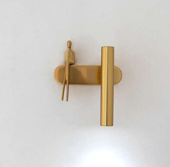Lampa Ścienna BOY TUBE R Złoty