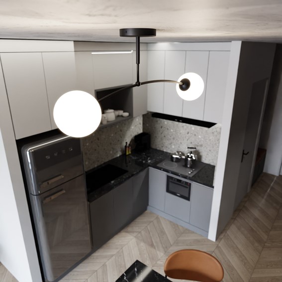 Lampa Sufitowa PREGOS 2 Czarny