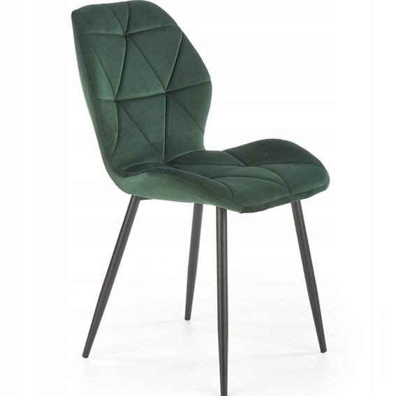 Krzesło K453 Czarny/Ciemny Zielony