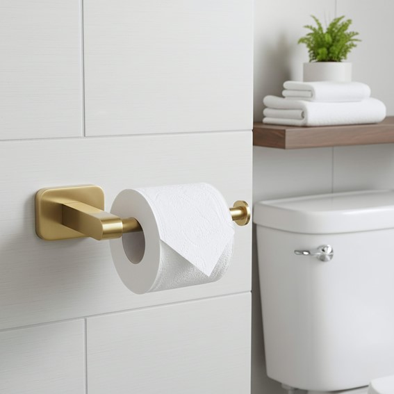 Uchwyt na Papier Toaletowy NICO 5909 Złoty Szczotkowana